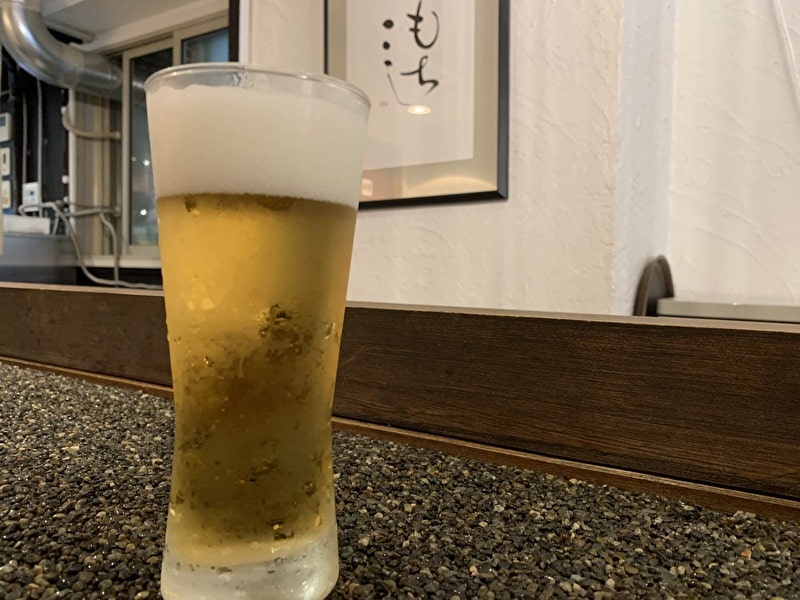 中目黒　うどん　もちこし　生ビール