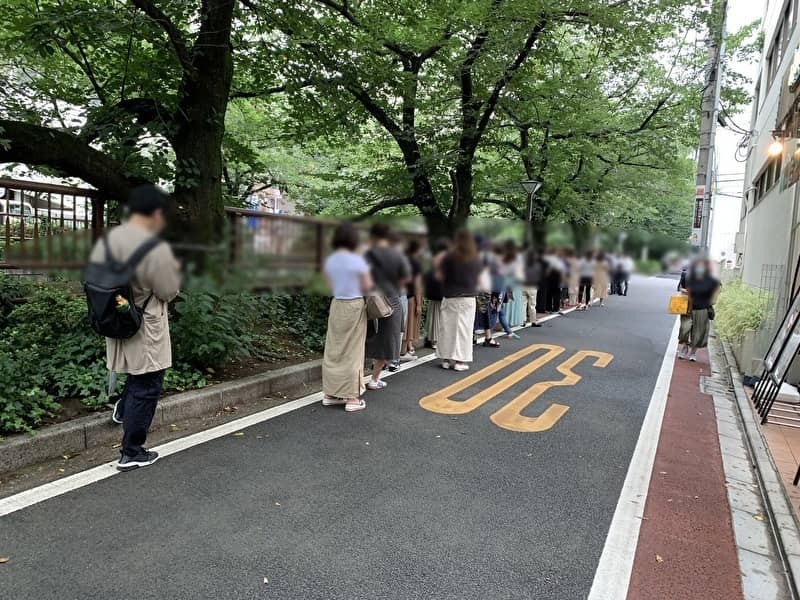 ダイワ　フルーツサンド　中目黒　平日　行列　待ち