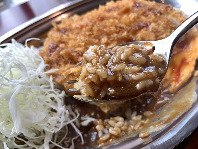 インデアンカレー　中目黒　野菜玉子カツカレー