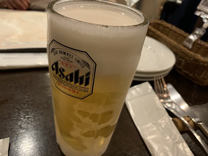 中目黒　コロッセオ　生ビール