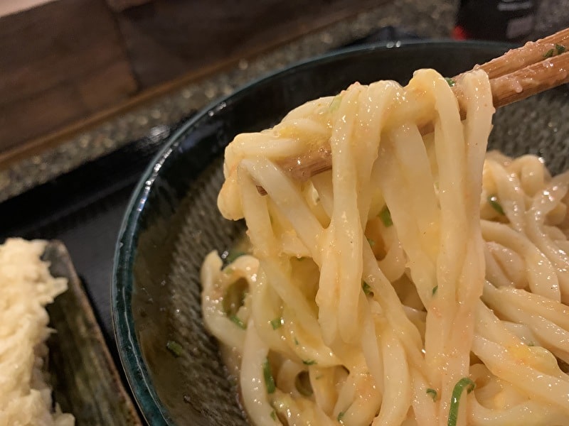 中目黒　うどん　もちこし　うどんアップ