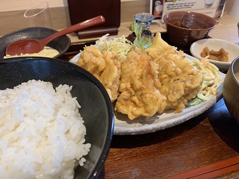 中目黒　三かみ　チキン南蛮定食