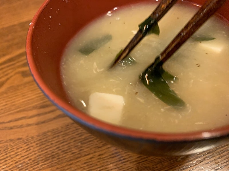 中目黒　キッチンパンチ　味噌汁