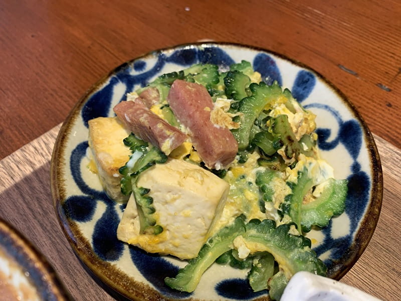 中目黒 みんさぁ ランチ ゴーヤチャンプルー