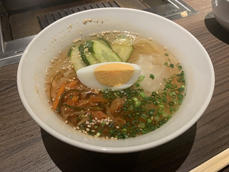 中目黒　焼肉りんご　冷麺