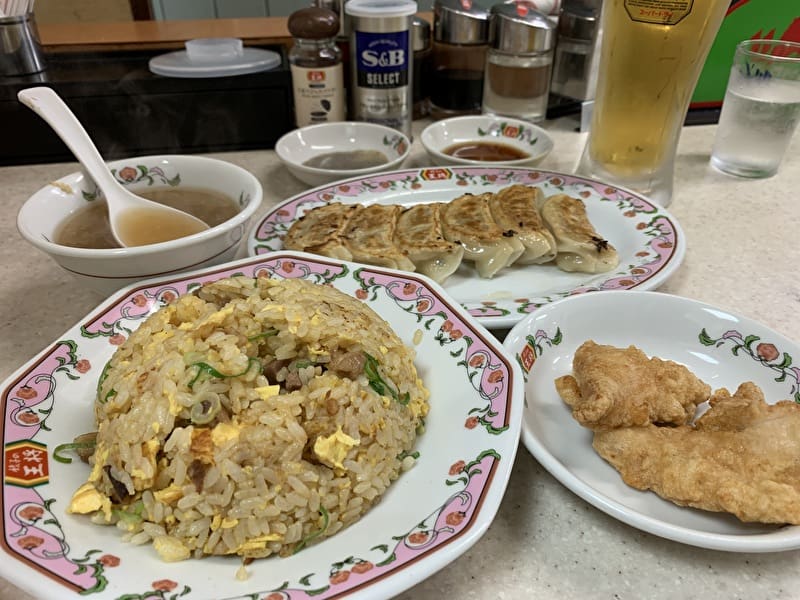 中目黒から1番近い【餃子の王将】は学芸大学だ！炒飯セットが鉄板！