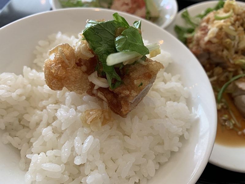 中目黒 幸楽 中華 油淋鶏定食