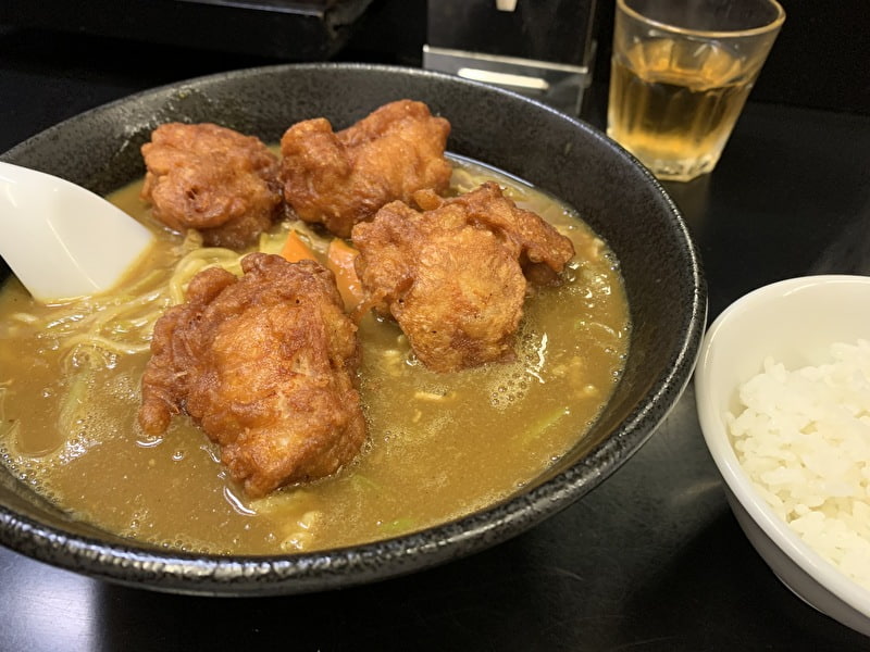 中目黒 宗楽 唐揚げカレーラーメン