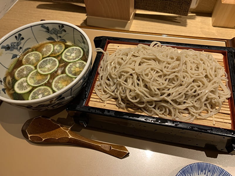 空庵 中目黒 蕎麦 そだち鴨せいろ