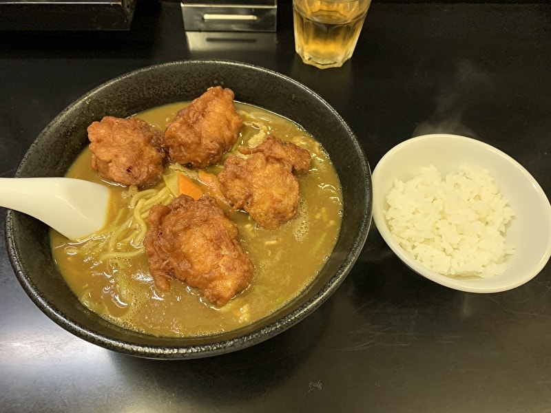 中目黒 宗楽 唐揚げカレーラーメン