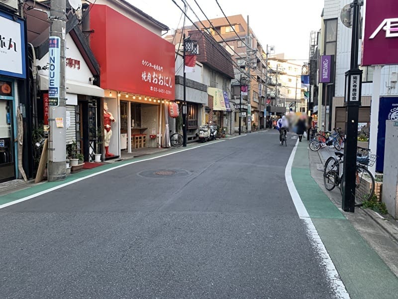 カウンター焼肉 おおにし 祐天寺 外観 行き方