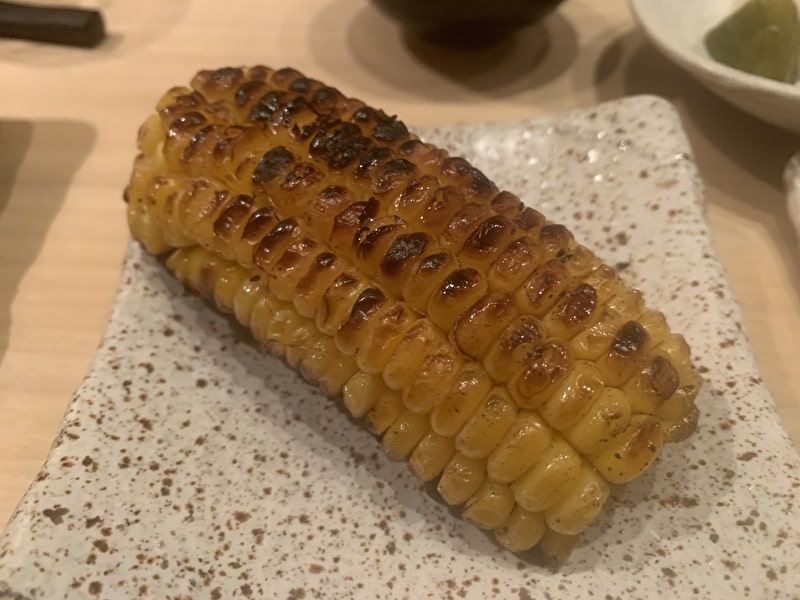 目黒 鳥しき 焼とうもろこし