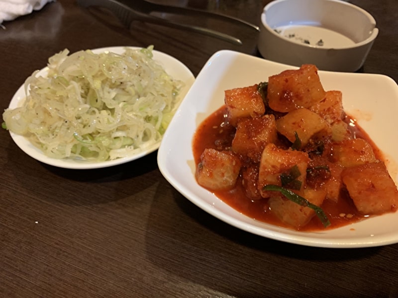 三宿トラジ 祐天寺 焼肉 カクテキ