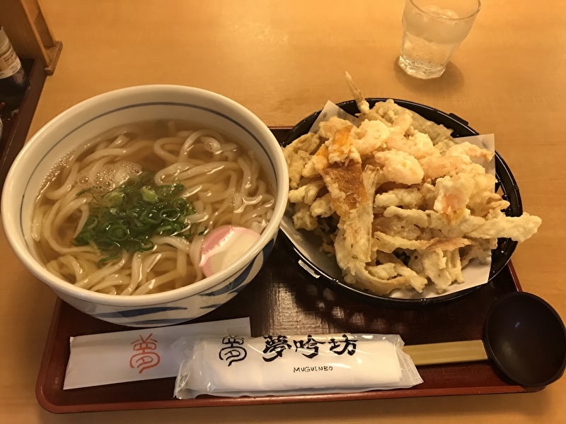 三宿 夢吟坊 かき揚げうどん